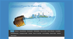 Desktop Screenshot of lebensraumwasser.com