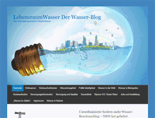 Tablet Screenshot of lebensraumwasser.com
